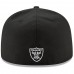Men's Oakland Raiders New Era Black Script Logo Omaha 59FIFTY Fitted Hat 2539474